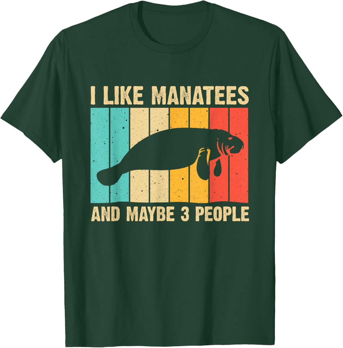 Funny Manatee Art Women Sea Cow Monster Fish Lover T-Shirt - T-Shirt | Forest