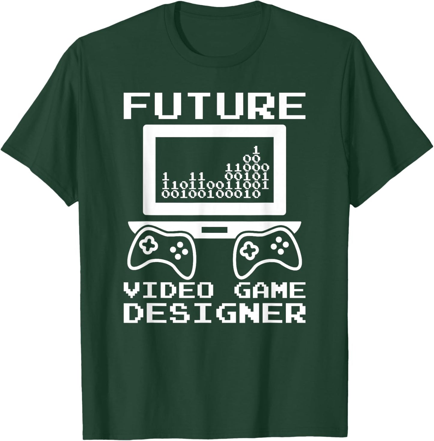 Kids Game Developer Shirt Future Video Game Designer T-Shirt - T-Shirt | Forest