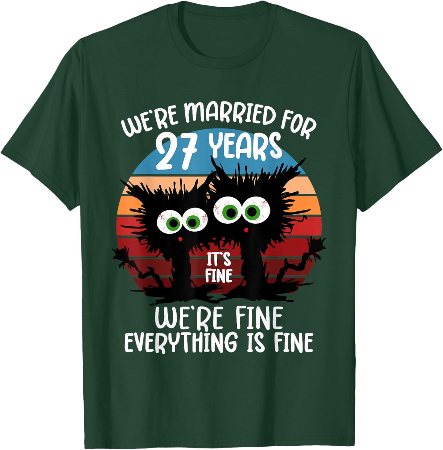 We're Married for 27 Years T-Shirt - T-Shirt | Forest