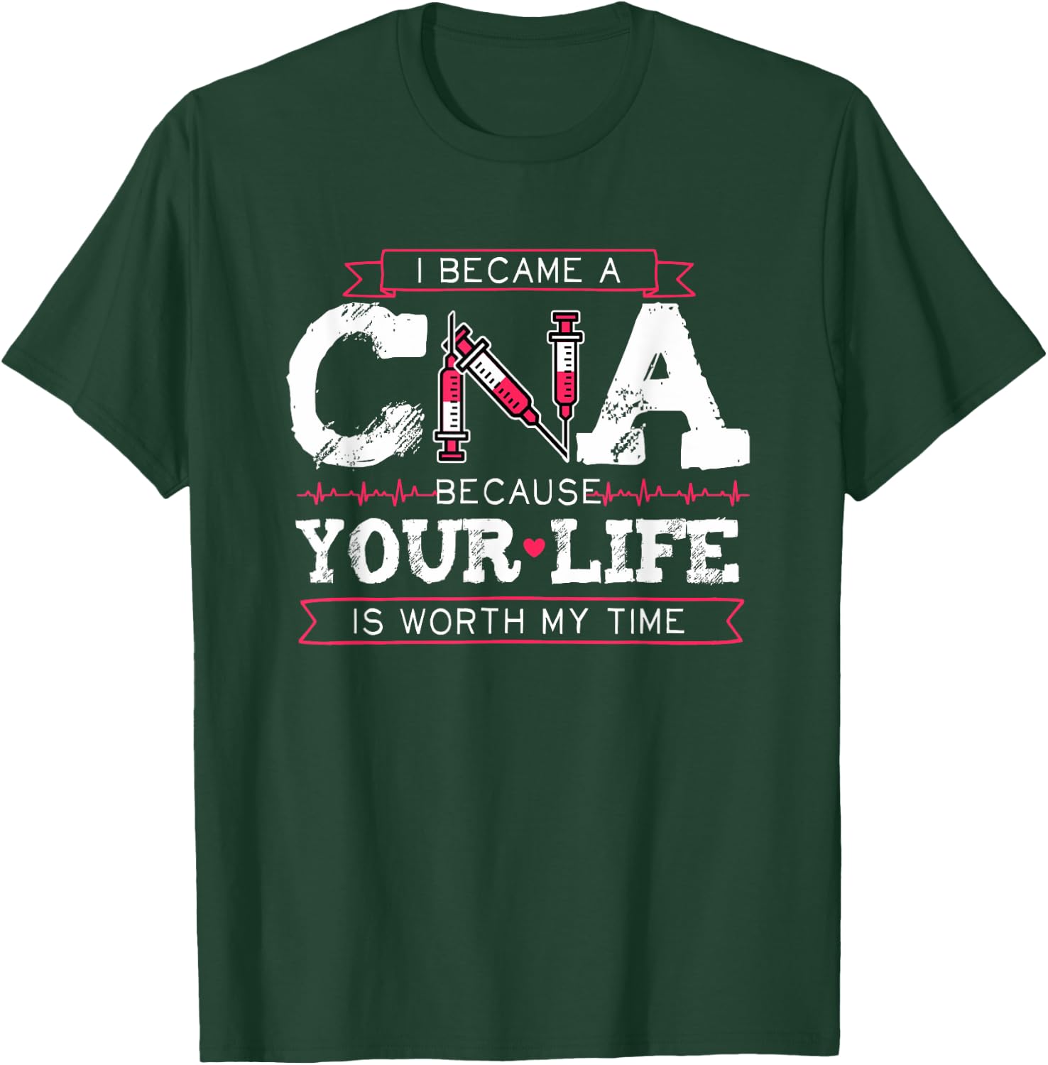 I Became A CNA Shirt Nursing Assistant T-Shirt - T-Shirt | Forest