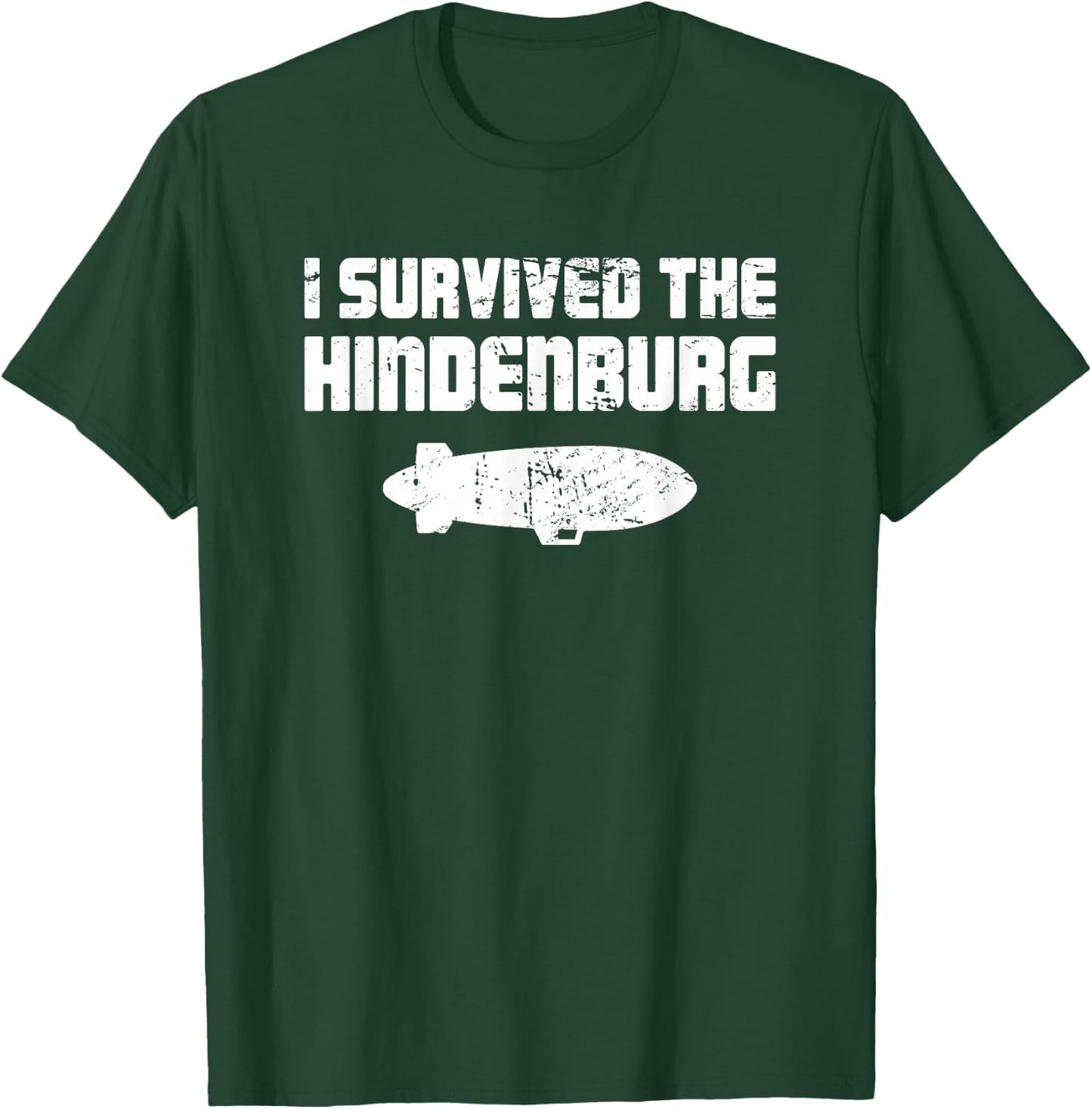 Funny Airship Blimp - Hindenburg T-Shirt - T-Shirt | Forest
