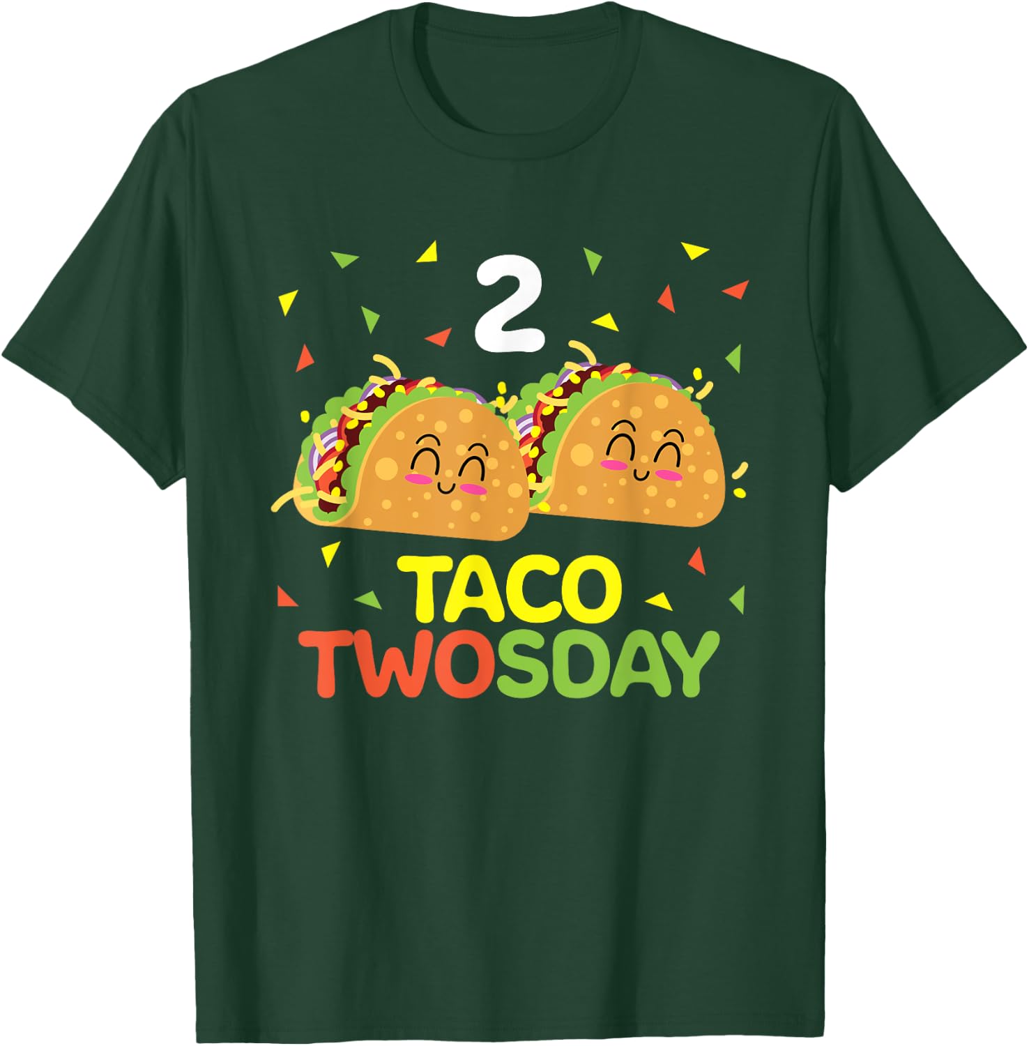 Taco Twosday 2nd Birthday Gifts for Kids Toddler Boy Girl T-Shirt - T-Shirt | Forest