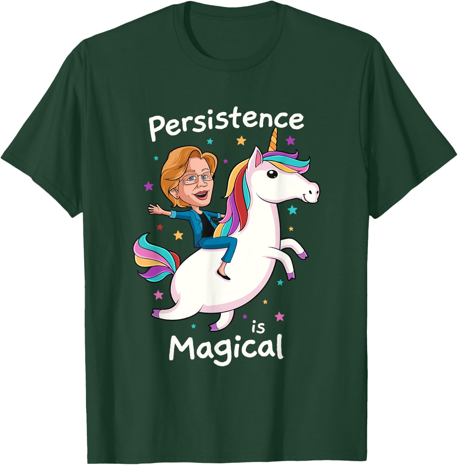 Persistence Is Magical Elizabeth Warren Unicorn Persist T-Shirt - T-Shirt | Forest