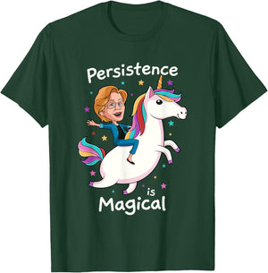 Persistence Is Magical Elizabeth Warren Unicorn Persist T-Shirt - T-Shirt | Forest