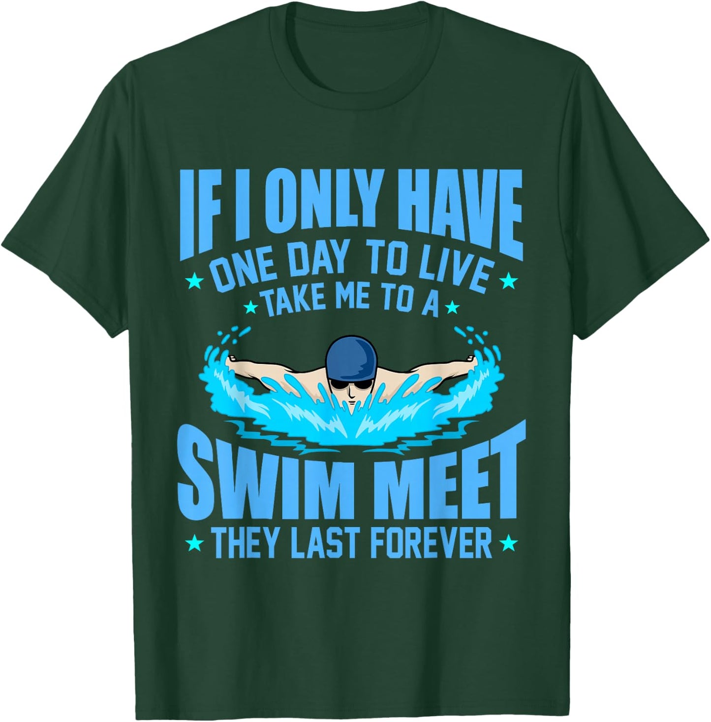 Take Me To Swim Meet Fun Swimmer Swimming Men Women Graphic T-Shirt - T-Shirt | Forest