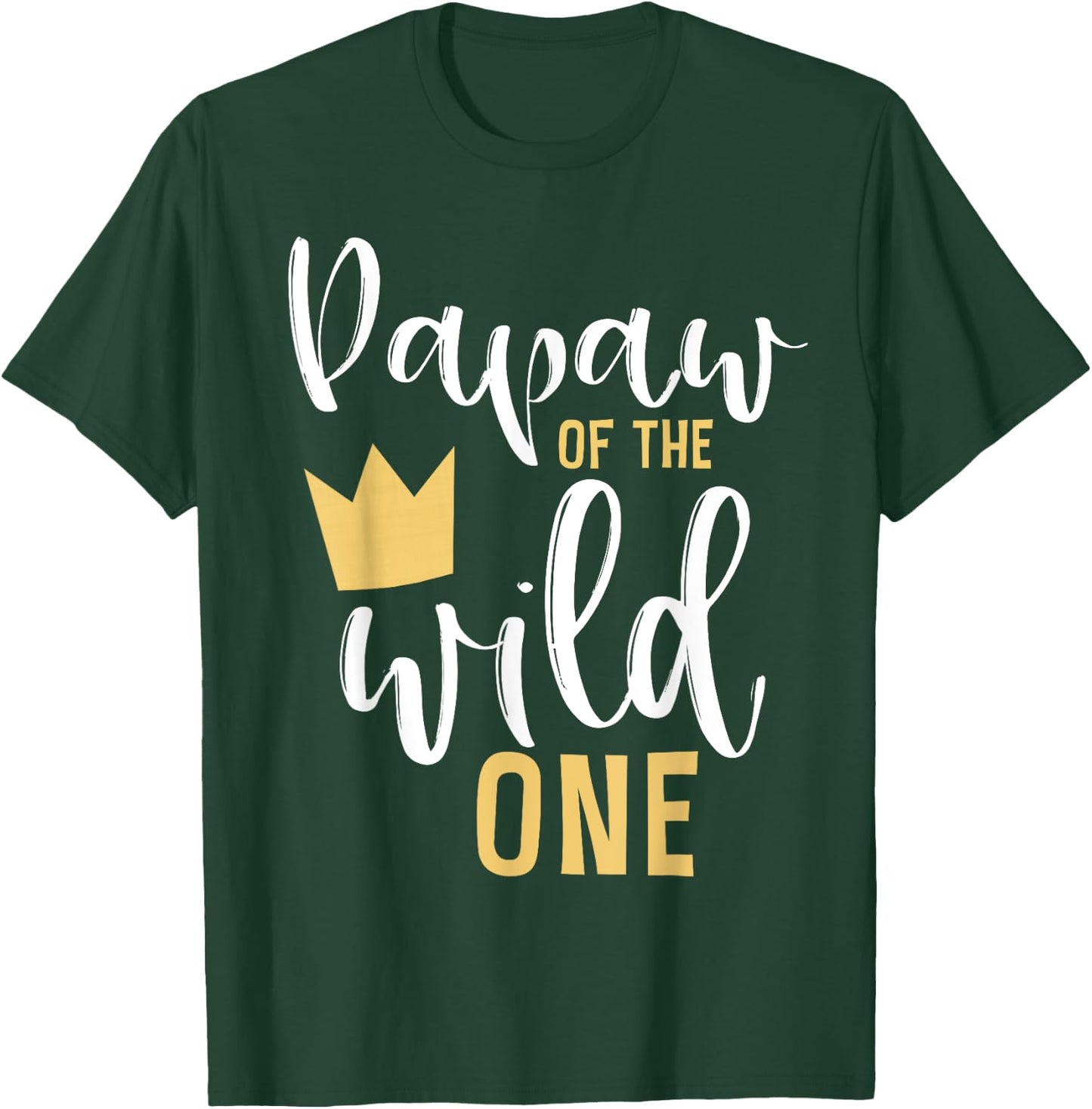 Papaw of the Wild One Matching 1st Birthday First Thing Pop T-Shirt - T-Shirt | Forest