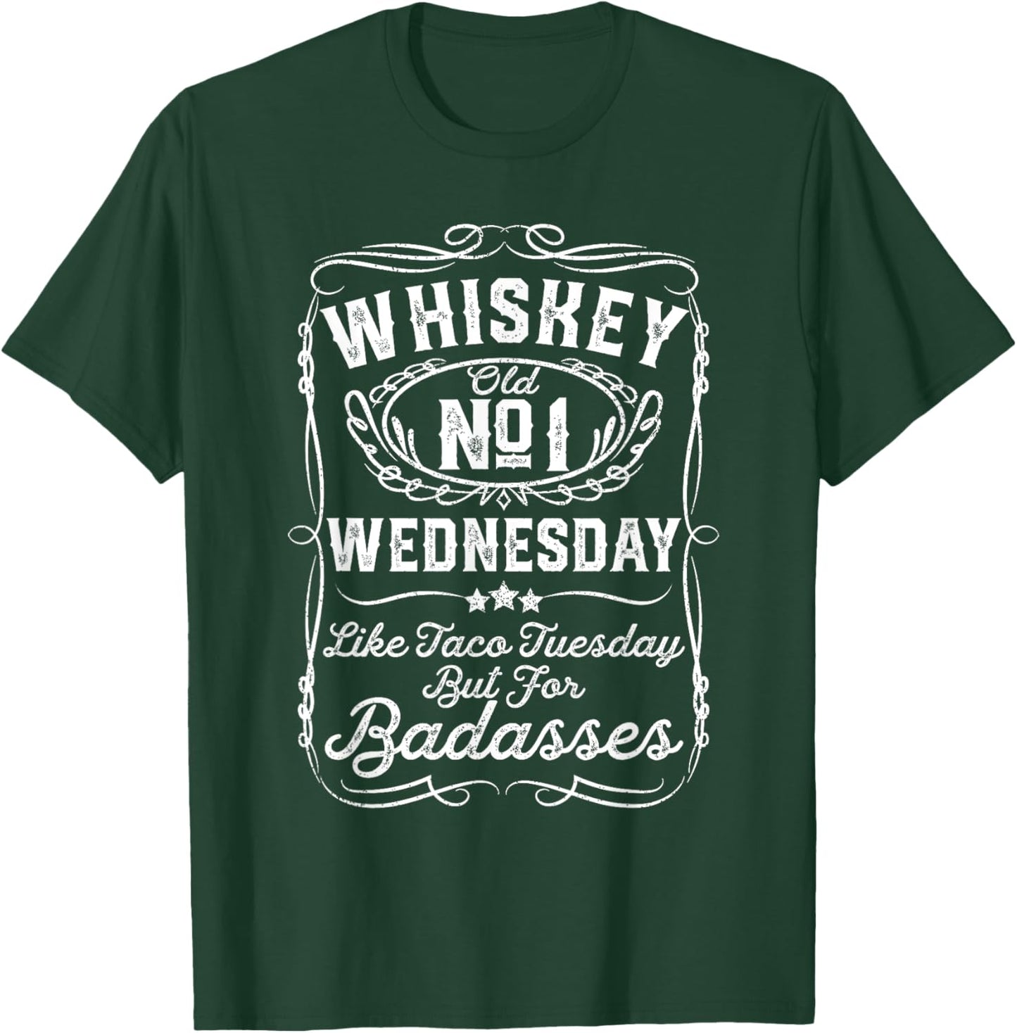 Whiskey Wednesday Funny Bourbon Fathers Day Gift Dad T-Shirt - T-Shirt | Forest
