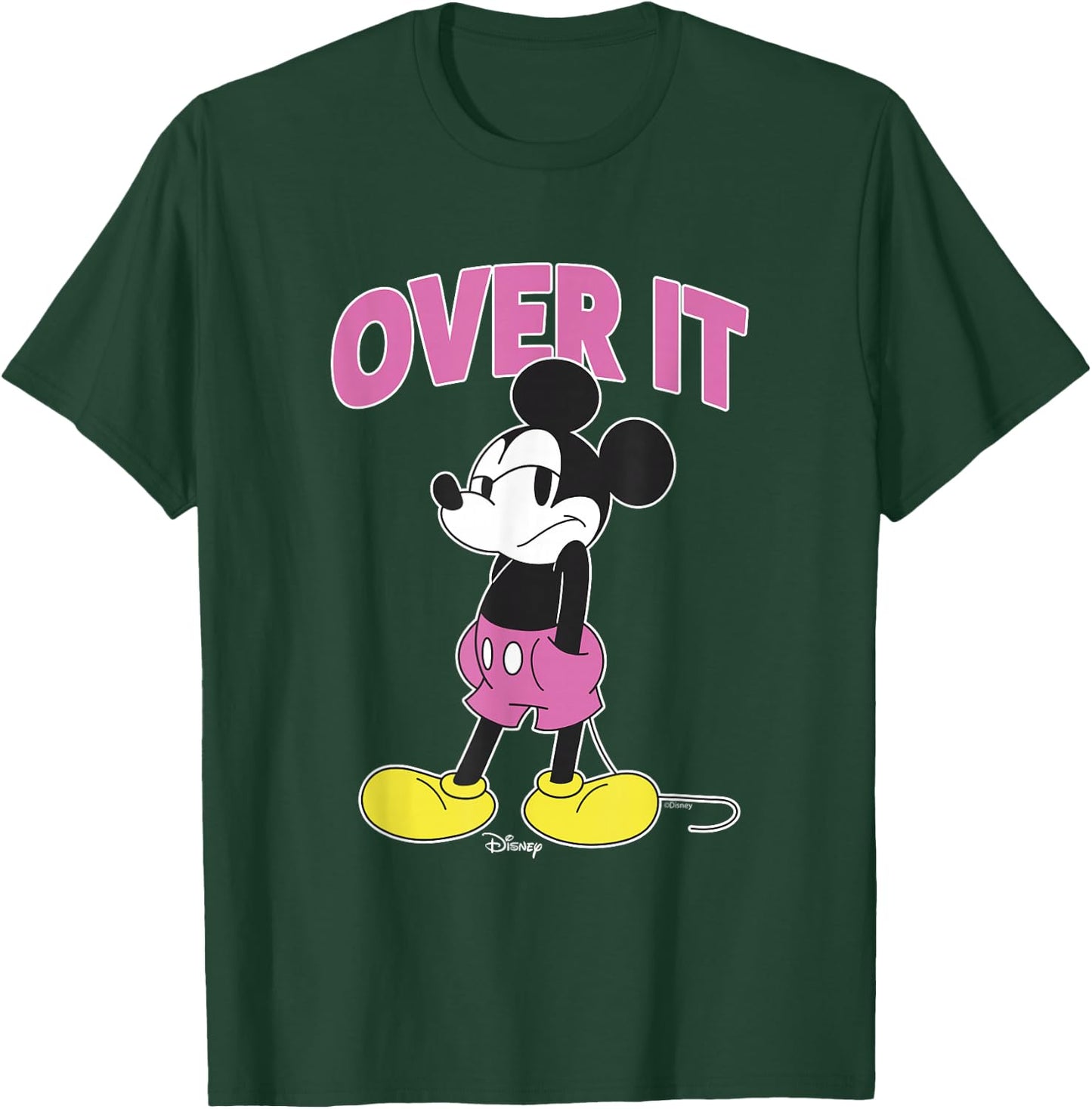 Disney Mickey and Friends Over It Grumpy Mickey Mouse T-Shirt - T-Shirt | Forest