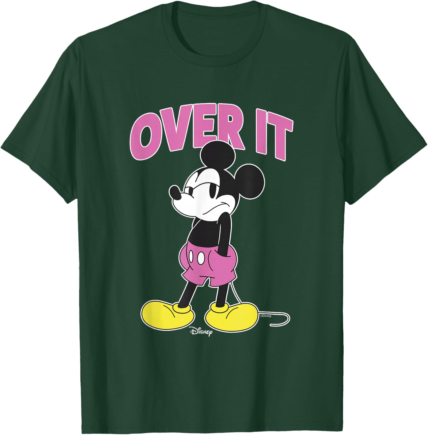 Disney Mickey and Friends Over It Grumpy Mickey Mouse T-Shirt - T-Shirt | Forest