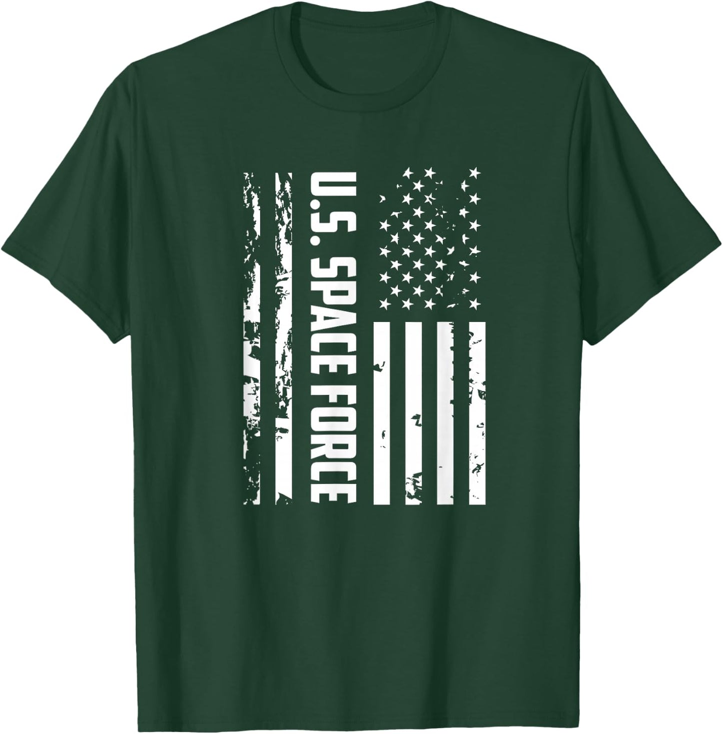 United States Space Force | USA Flag T-Shirt - T-Shirt | Forest