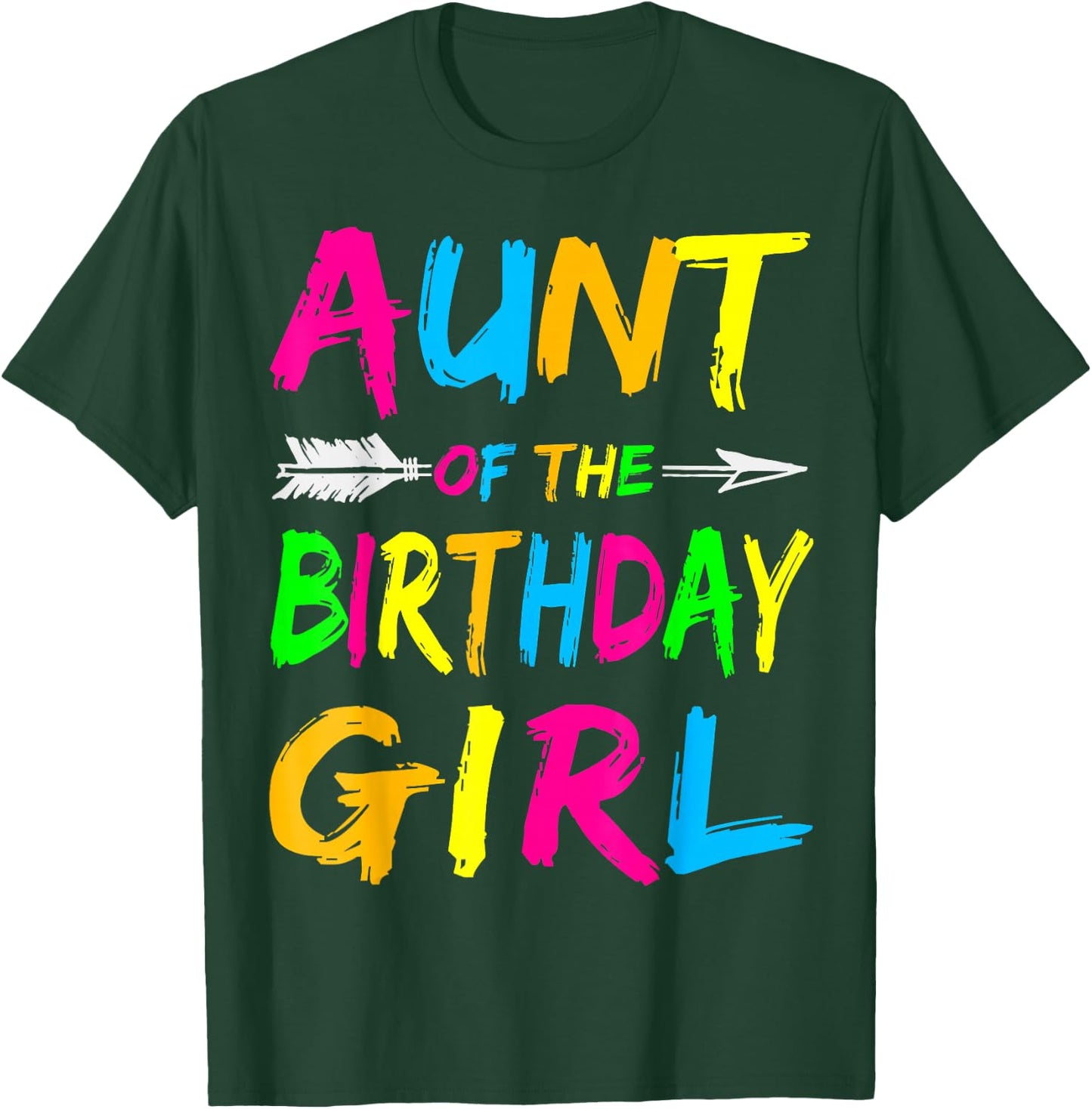 Aunt of the Birthday Girl Retro 80's Party Shirt T-Shirt - T-Shirt | Forest