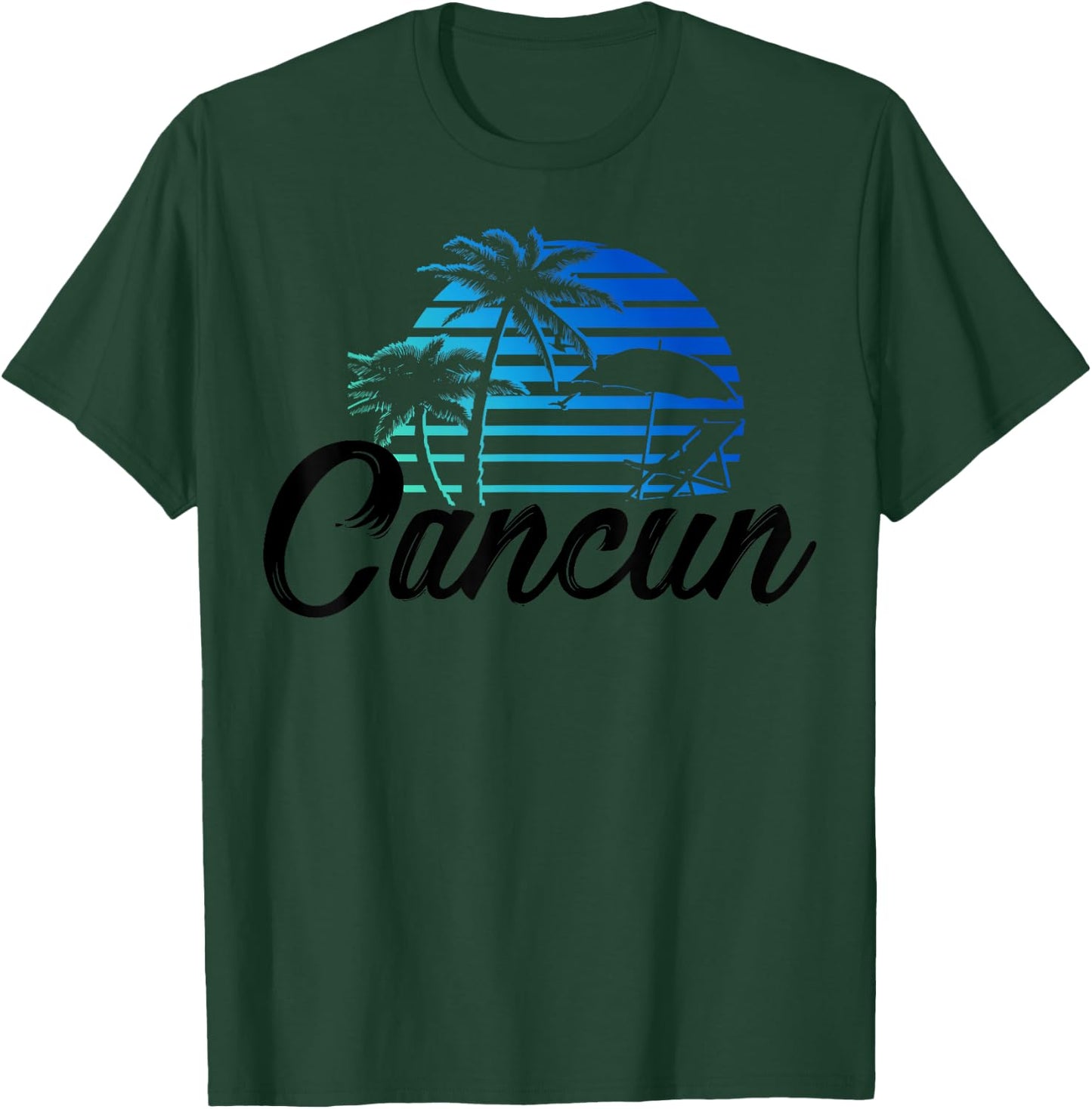 Cancun Mexico Beach Palm Tree Party Destination Gift Men Women Kids T-Shirt - T-Shirt | Forest