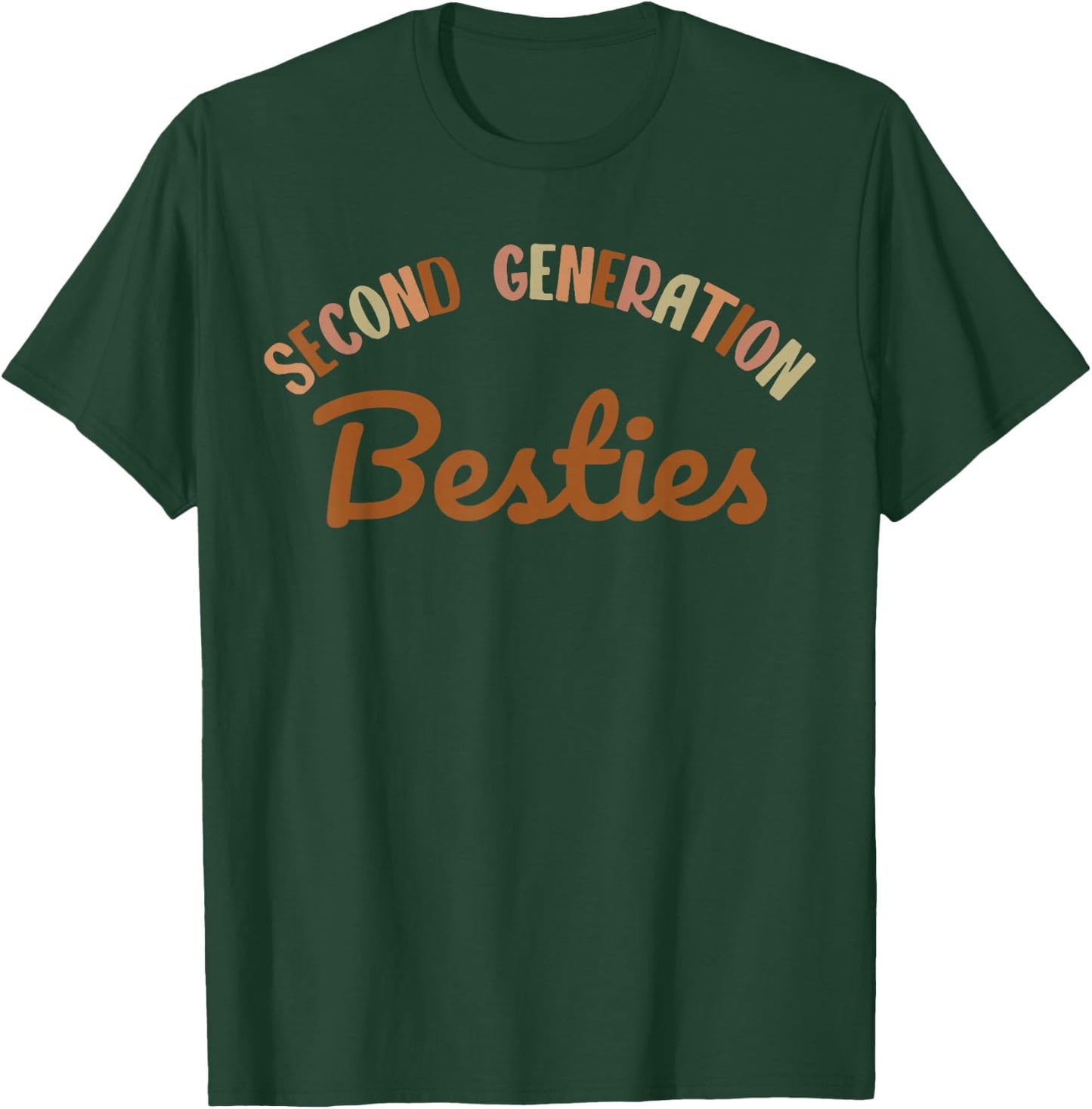 Second Generation Besties Toddler Kids 2nd Gen Best Friend T-Shirt - T-Shirt | Forest