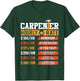 Carpenter Hourly Rate Funny Father's Day Carpenter T-Shirt - T-Shirt | Forest