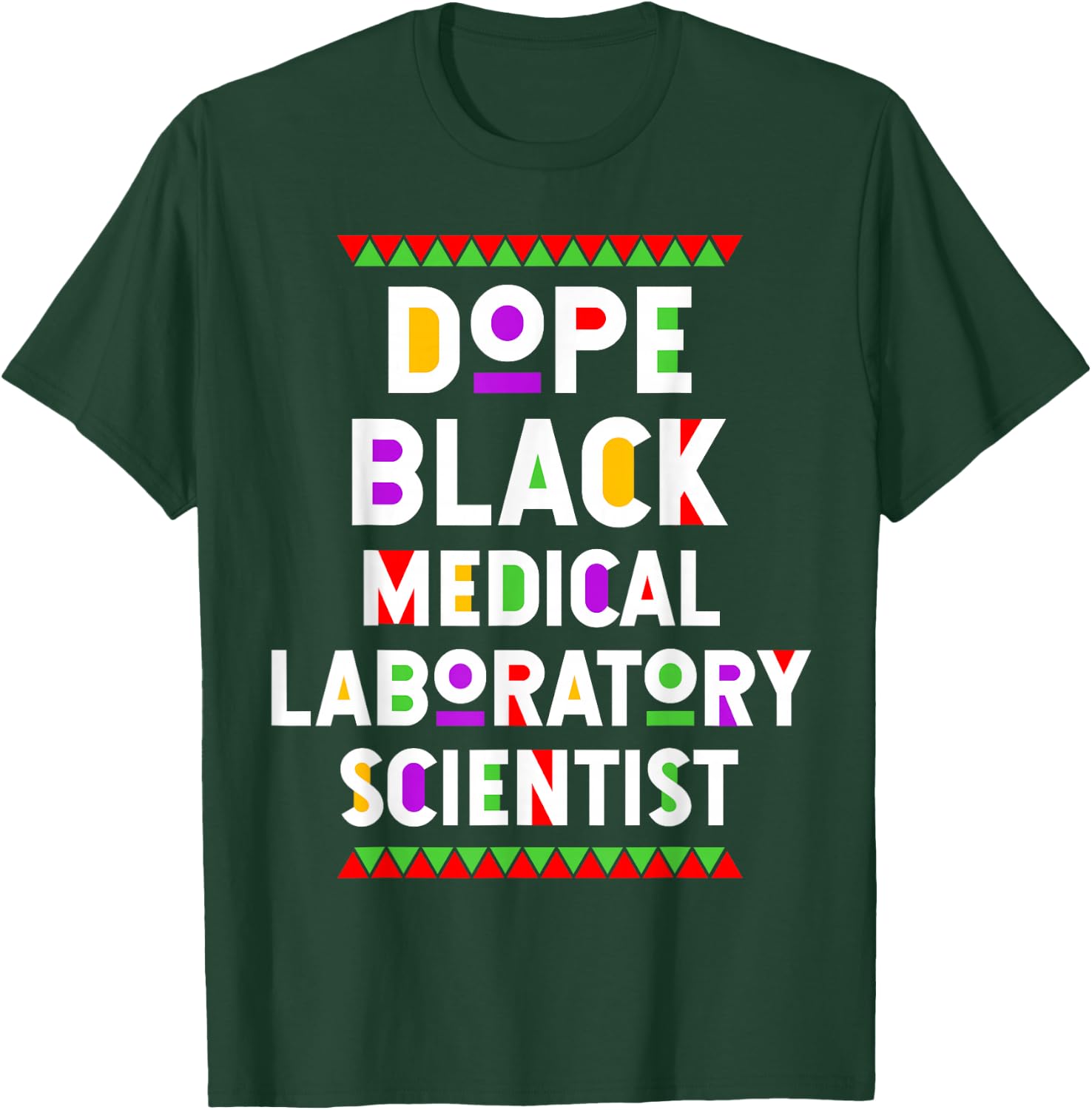 Dope Black Medical Laboratory Scientist African American Job T-Shirt - T-Shirt | Forest