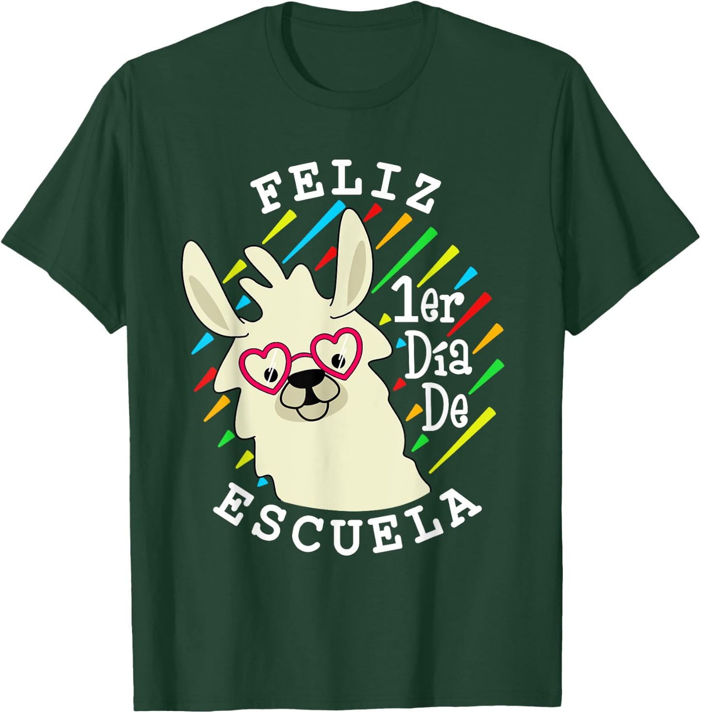 Feliz 1er Dia De Escuela - 1st Day Of School Spanish Teacher T-Shirt - T-Shirt | Forest