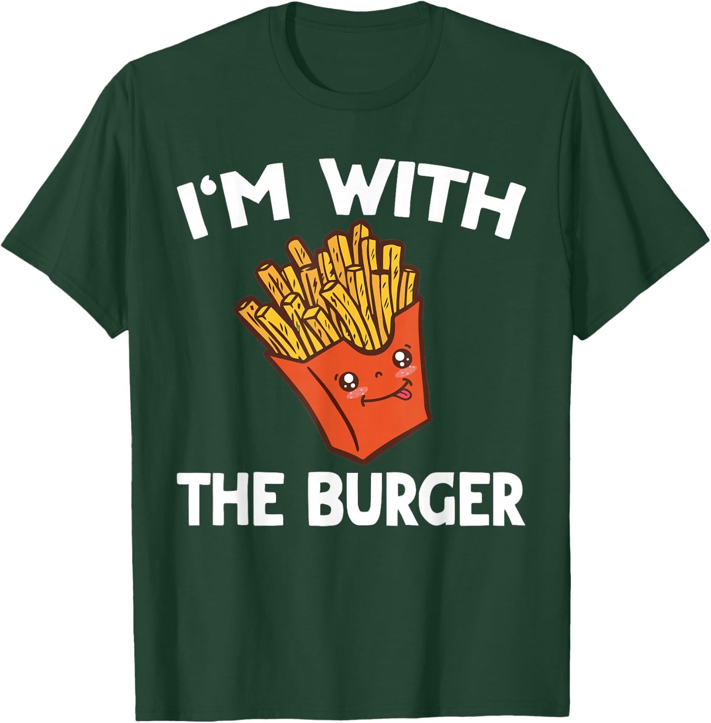 Burger & Fries Matching His & Hers Couples T-Shirt - T-Shirt | Forest