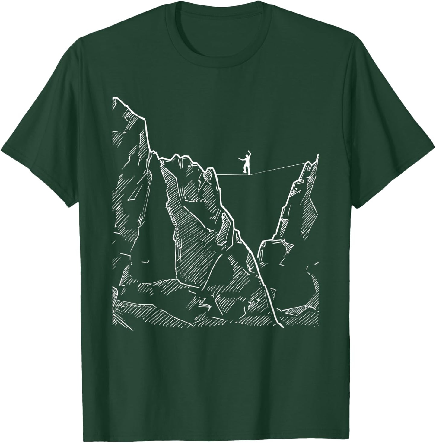 Slackliner - Slackline Slacklining Tightrope Trickline T-Shirt - T-Shirt | Forest
