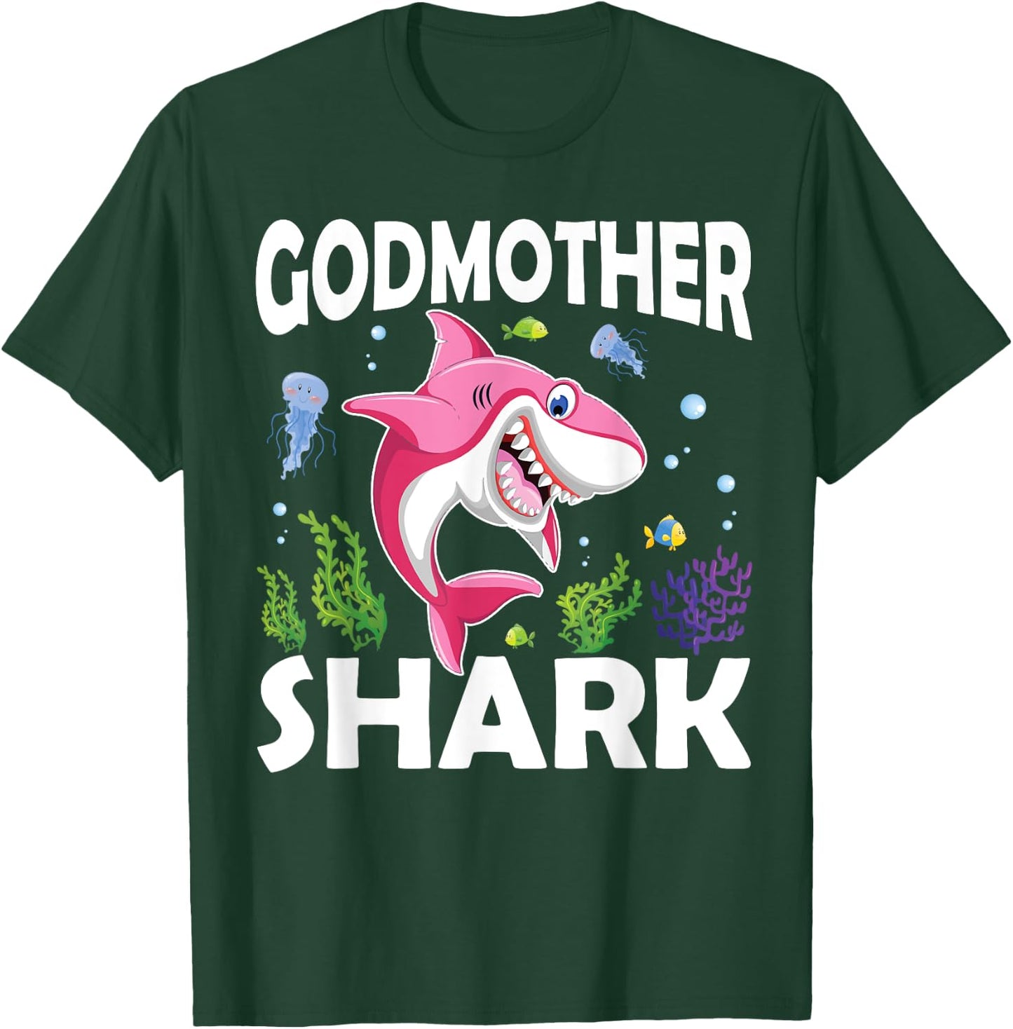Love Smile Nice Fish Godmother Shark In The Sea T-Shirt - T-Shirt | Forest