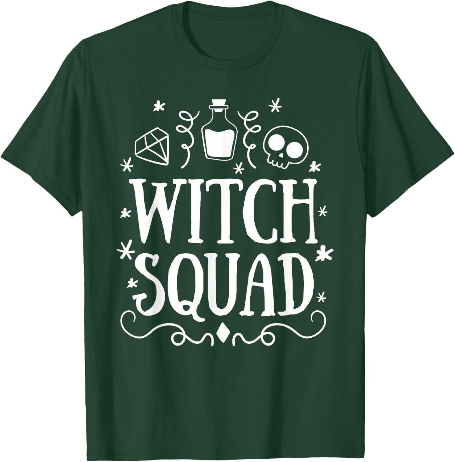 Witch Squad Funny Friend Matching Halloween Wiccan Women T-Shirt - T-Shirt | Forest