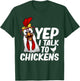 Cute Chicken Art Women Kids Chicken Farmer Lovers T-Shirt - T-Shirt | Forest