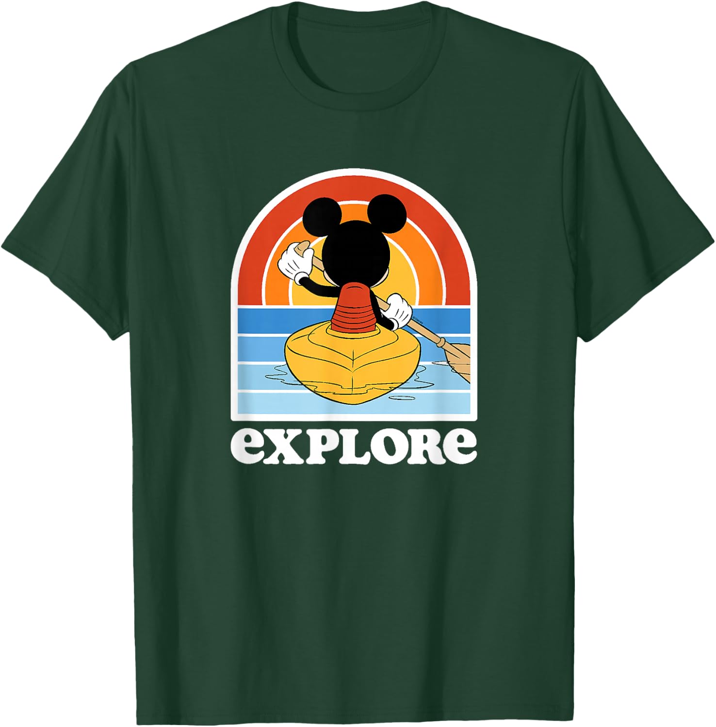 Mickey Mouse - Mickey Kayak Explore T-Shirt - T-Shirt | Forest