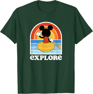 Mickey Mouse - Mickey Kayak Explore T-Shirt - T-Shirt | Forest