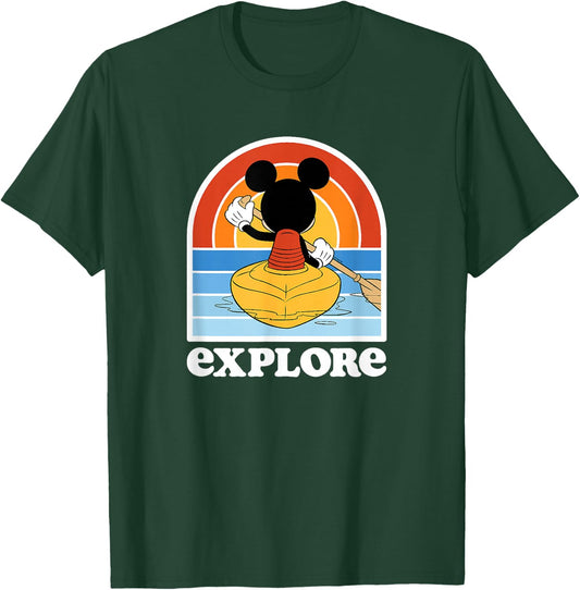 Mickey Mouse - Mickey Kayak Explore T-Shirt - T-Shirt | Forest