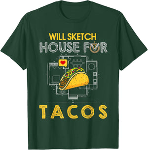 Architect Taco Shirt Architecture Taco Lover Architect Gift T-Shirt - T-Shirt | Forest
