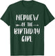 Funny Nephew Of The Birthday Girl Cute Matching Family T-Shirt - T-Shirt | Forest