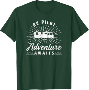 RV Pilot Funny Motorhome RV Travel Women T-Shirt - T-Shirt | Forest