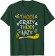 Hindi Funny Thodi Crazy Thodi Lazy in Indian Language T-Shirt - T-Shirt | Forest