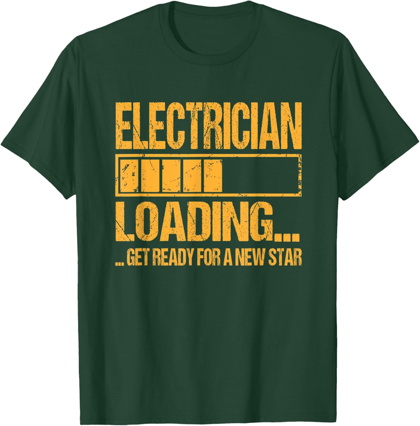 Electrician Training Apprenticeship Electrician Loading T-Shirt - T-Shirt | Forest