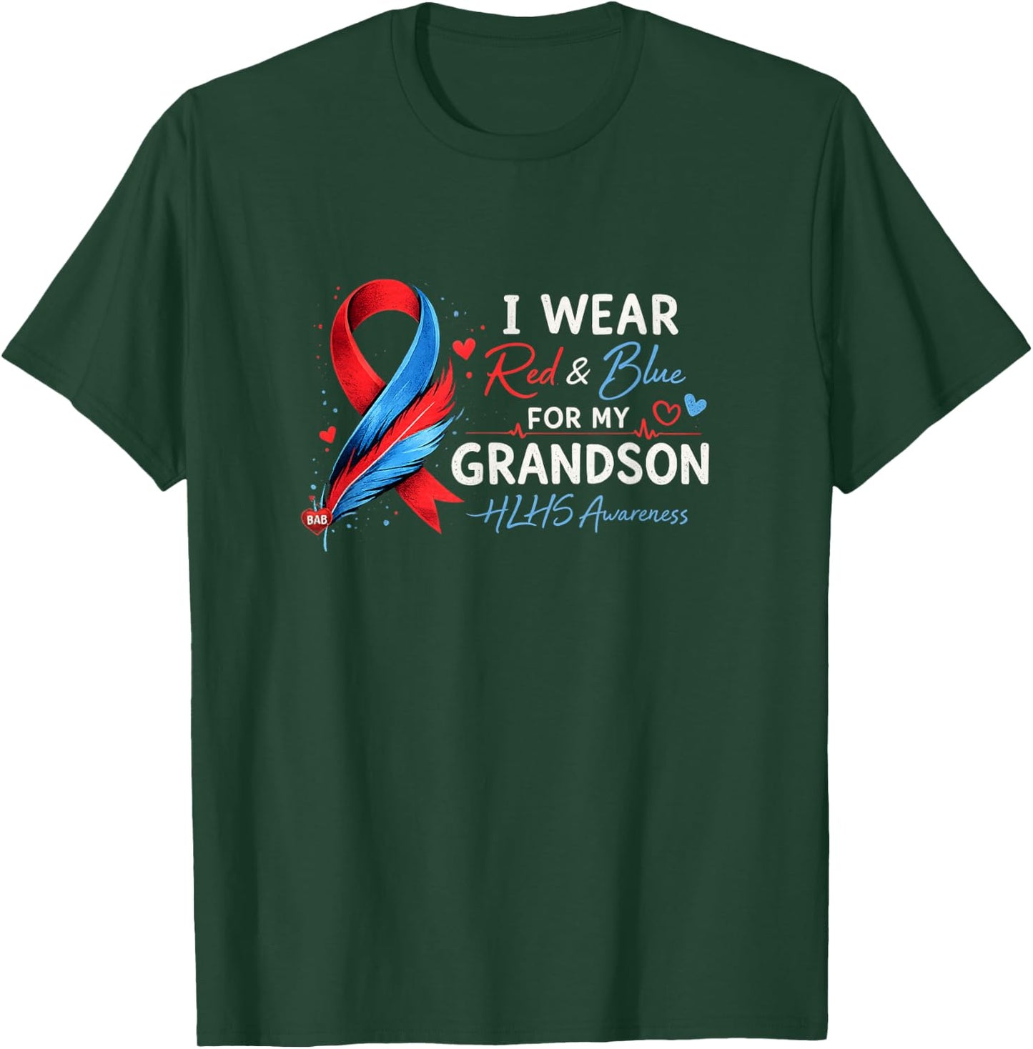 Red & Blue Grandson T-Shirt - T-Shirt | Forest