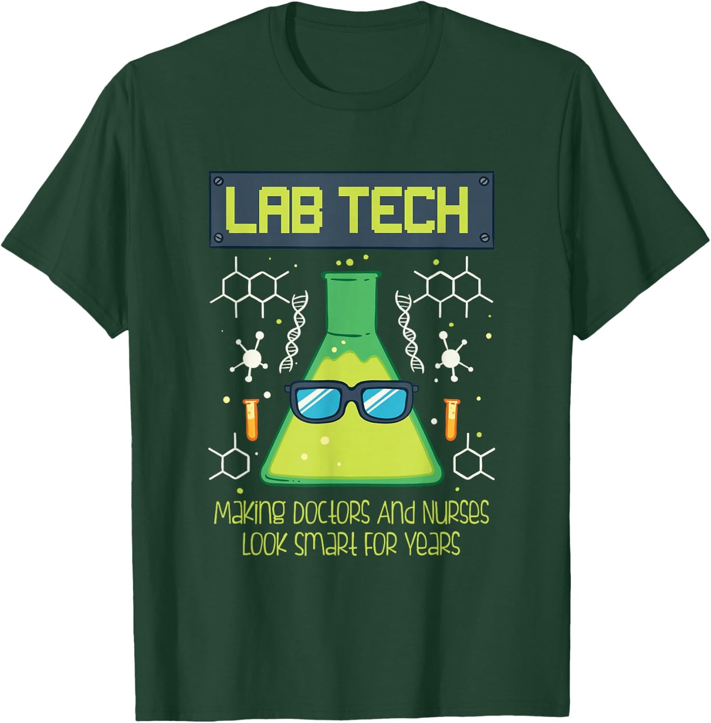 Funny Science Puns Humor Gift Lab Tech For Scientists T-Shirt - T-Shirt | Forest