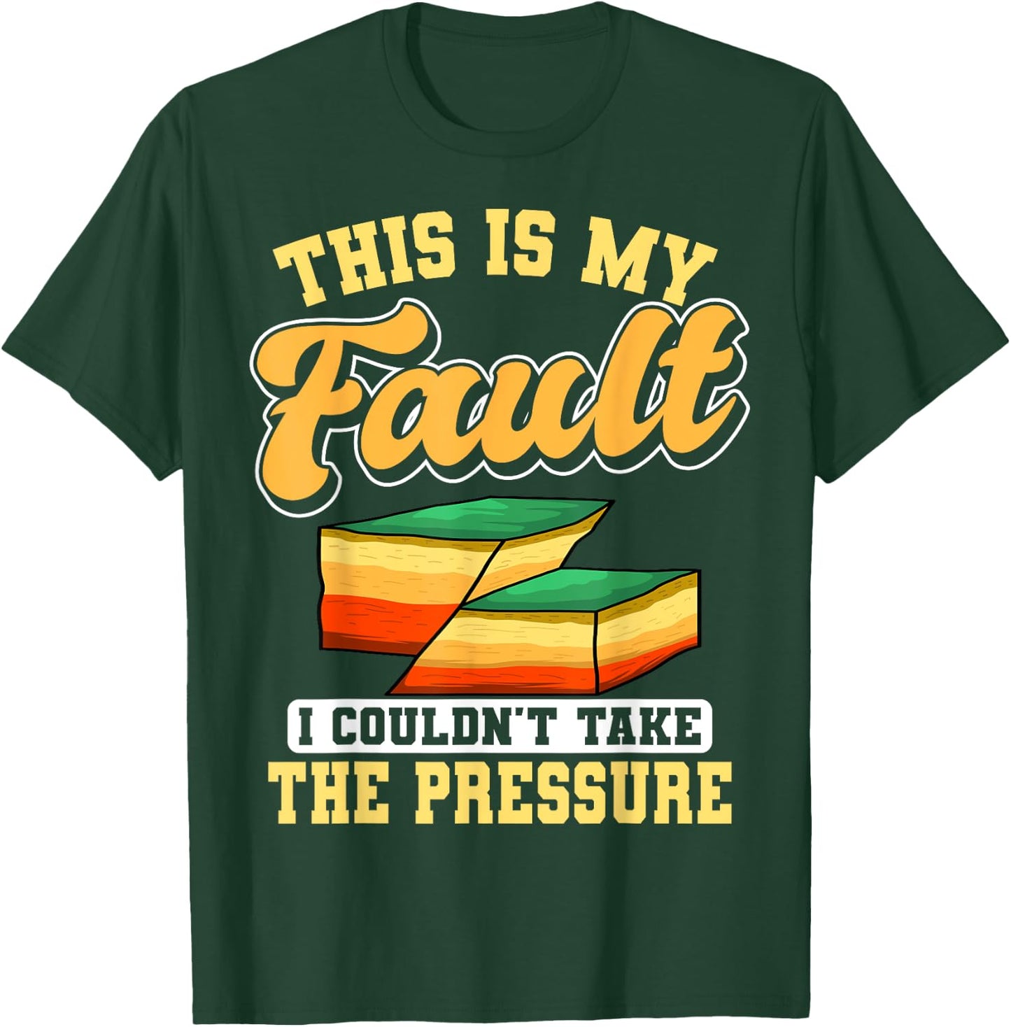 Geologist Fault Line Earth Rock Scientist Geology Science T-Shirt - T-Shirt | Forest