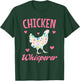 Chicken Whisperer Kids Women Girl Funny Chicken Farming T-Shirt - T-Shirt | Forest