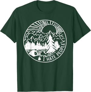 I Hate People I Love Camping T-Shirt - T-Shirt | Forest