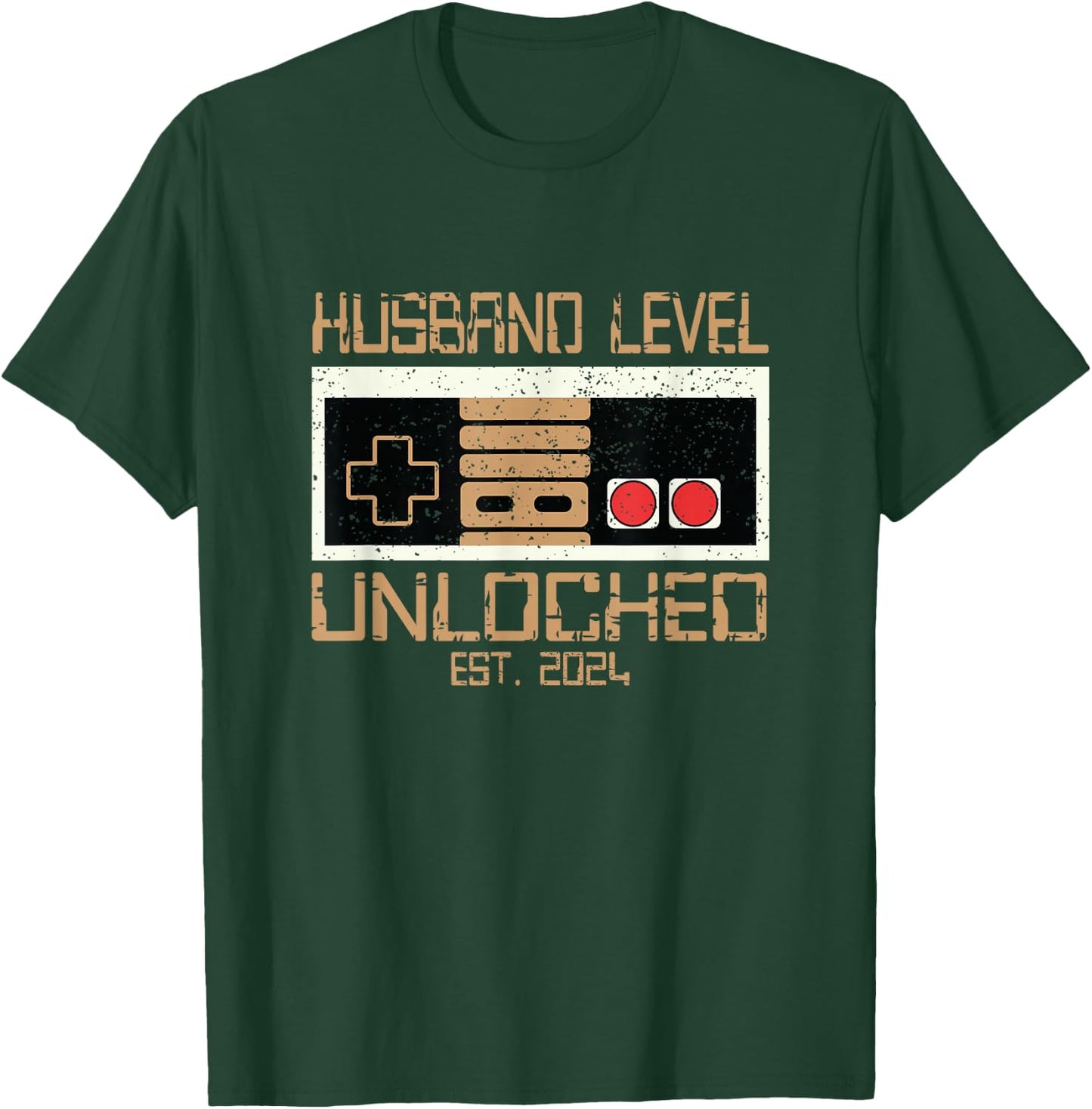 Future Husband Bachelor Gamer Leveling Up To Husband 2024 T-Shirt - T-Shirt | Forest