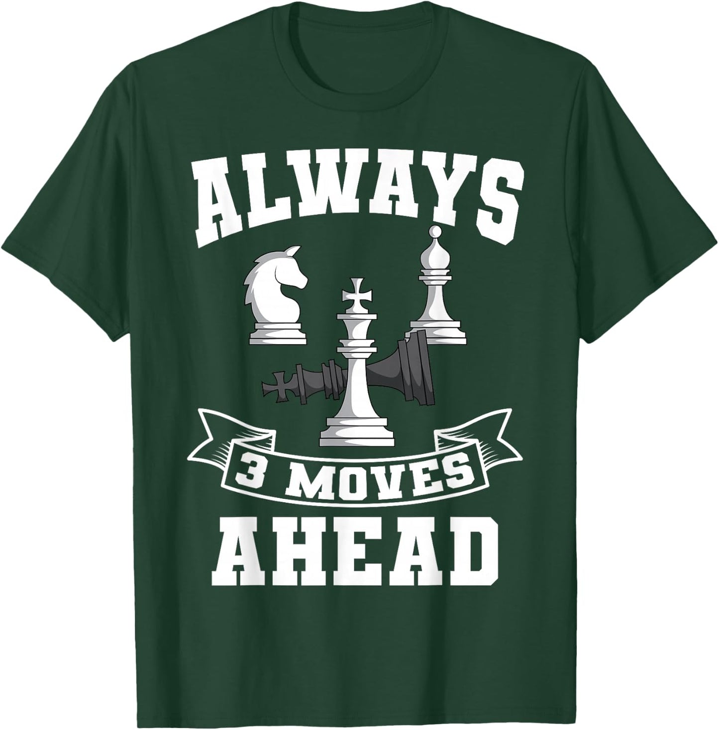 Chess Players Boardgame Checkmate King Rook Bishop T-Shirt - T-Shirt | Forest