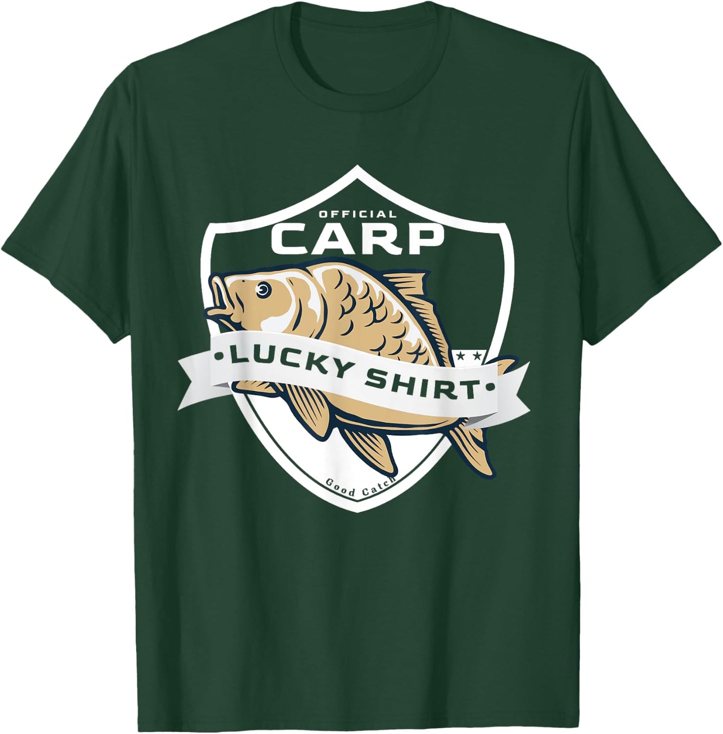 Carp Lucky Shirt Funny Fishing Accessories to Carp Fishing T-Shirt - T-Shirt | Forest