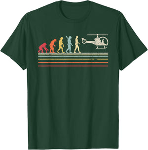 Helicopter Shirt Vintage T-Shirt - T-Shirt | Forest