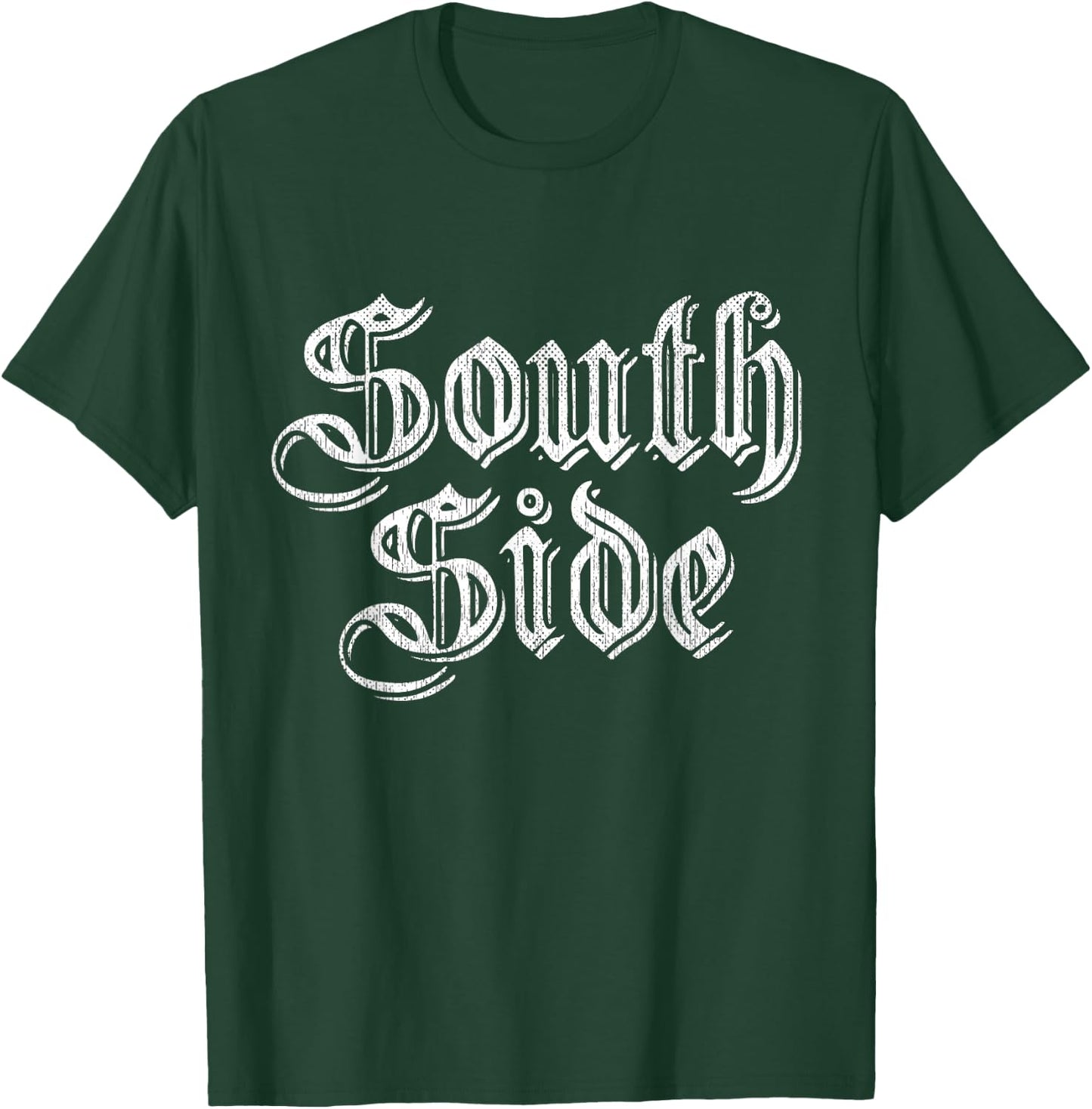 Classic South Side Chicago Distressed South Side T-Shirt - T-Shirt | Forest