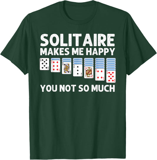 Solitaire Gift Women Card Game Player Solitaire Game T-Shirt - T-Shirt | Forest