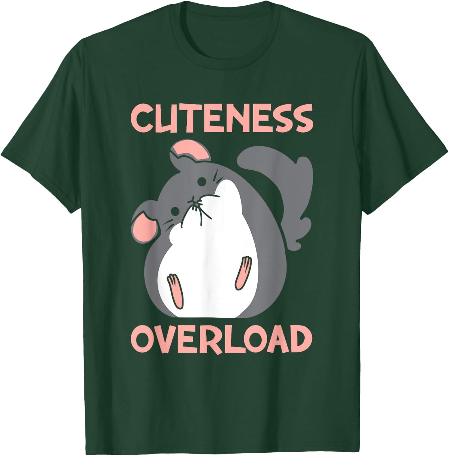 Cuteness Overload | Pet Rodent | Cute Chinchilla Lover T-Shirt - T-Shirt | Forest