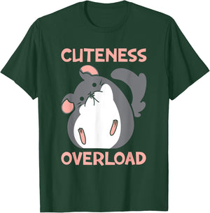 Cuteness Overload | Pet Rodent | Cute Chinchilla Lover T-Shirt - T-Shirt | Forest