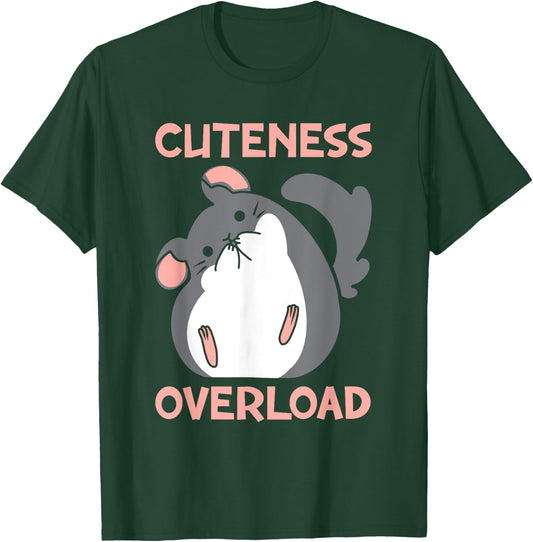 Cuteness Overload | Pet Rodent | Cute Chinchilla Lover T-Shirt - T-Shirt | Forest