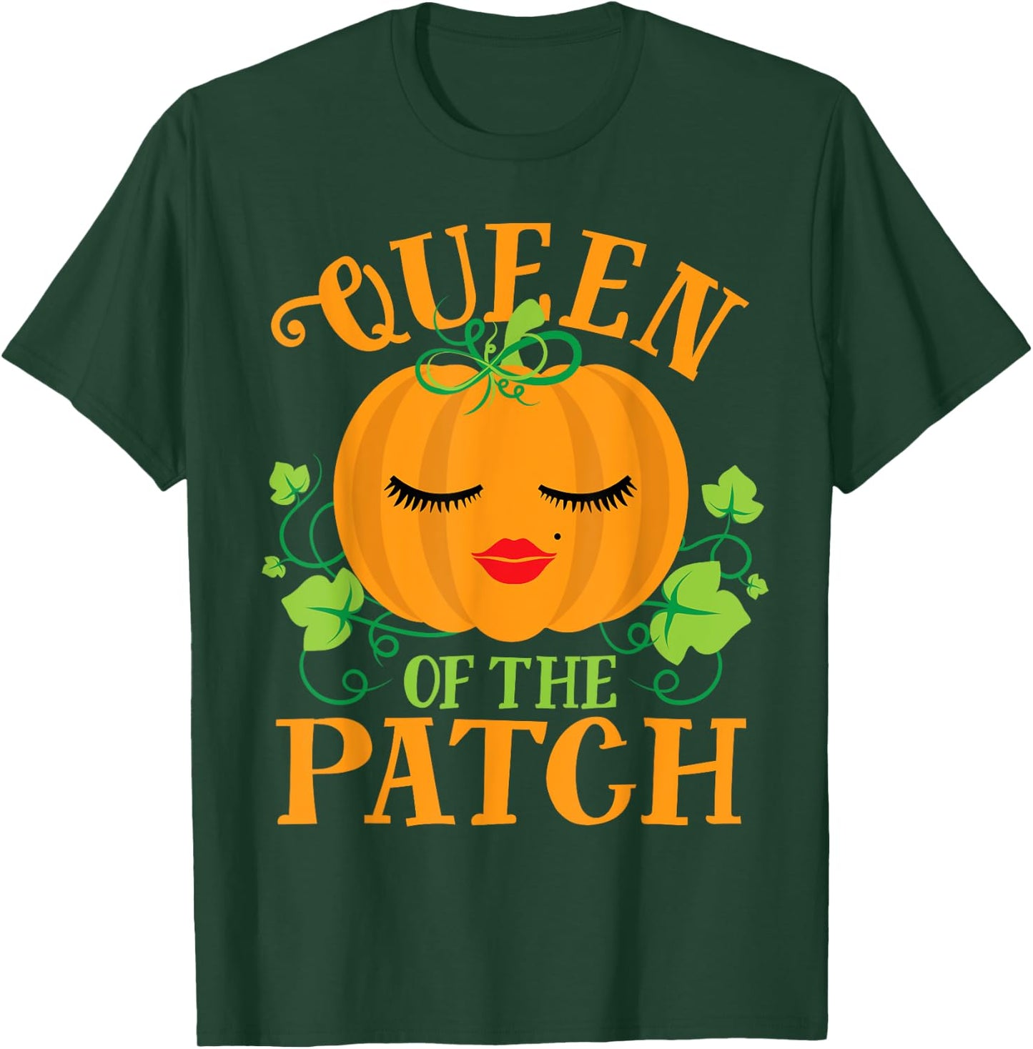 Queen Pumpkin of the Patch Matching Family Halloween T-Shirt - T-Shirt | Forest