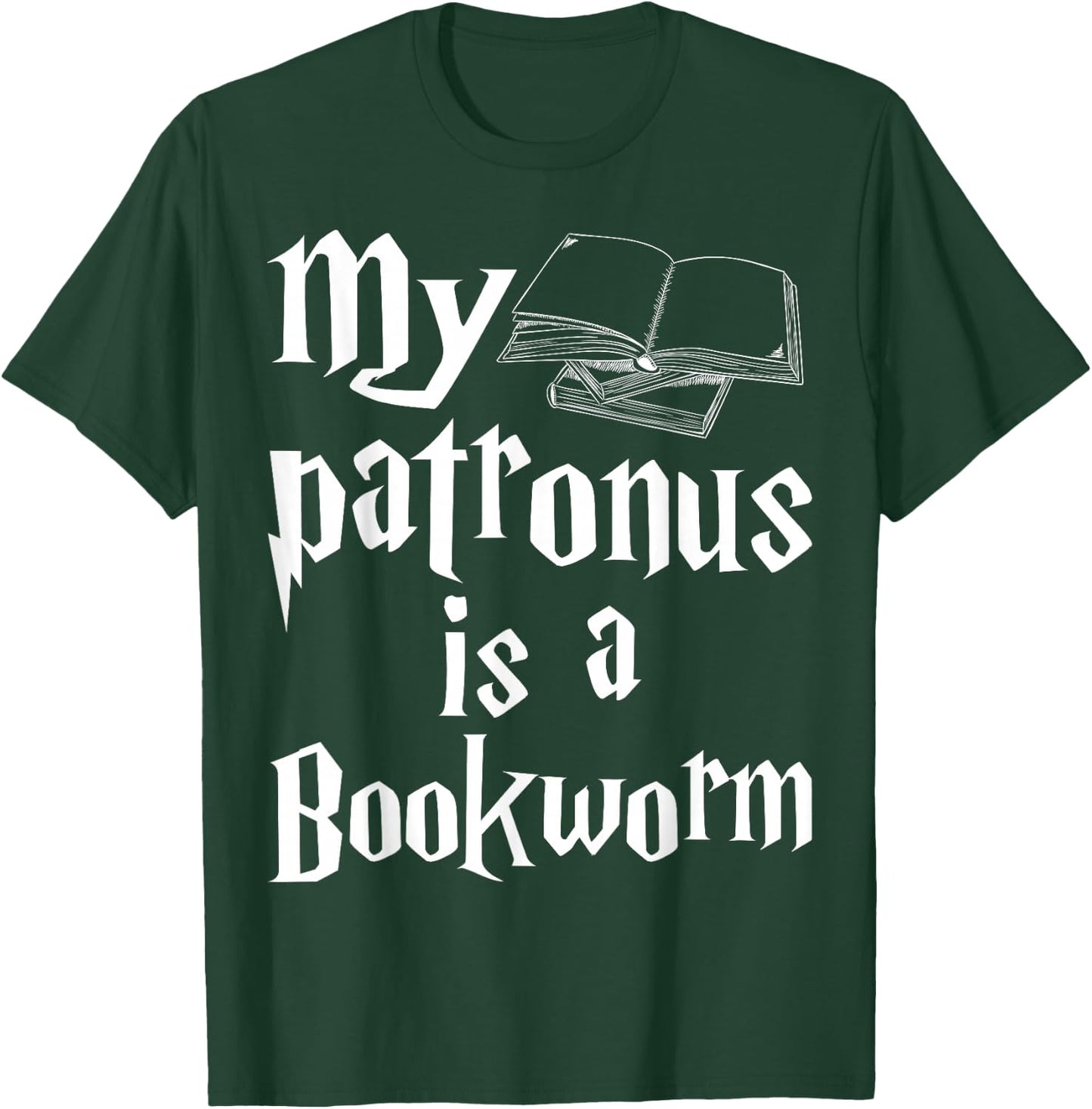 My Patronus is Bookworm Librarian Book Lover Reader Gift T-Shirt - T-Shirt | Forest