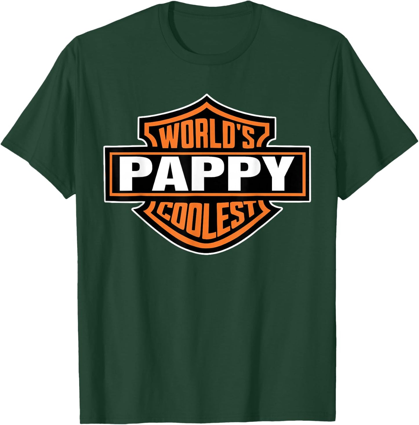 Worlds Coolest Pappy Matching Family Fathers Day T-Shirt - T-Shirt | Forest